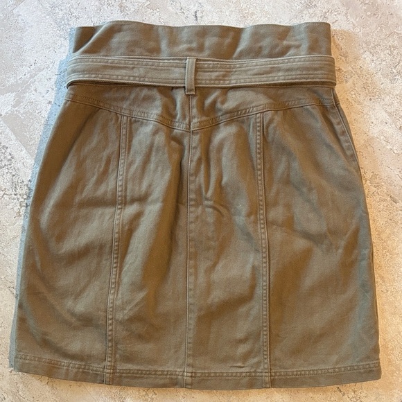Banana Republic size 8 Women's light brown paper bag twill Skirt - Picture 3 of 3
